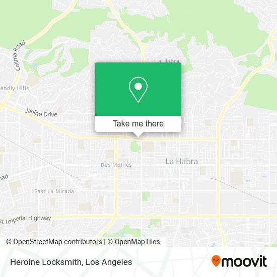 Heroine Locksmith map