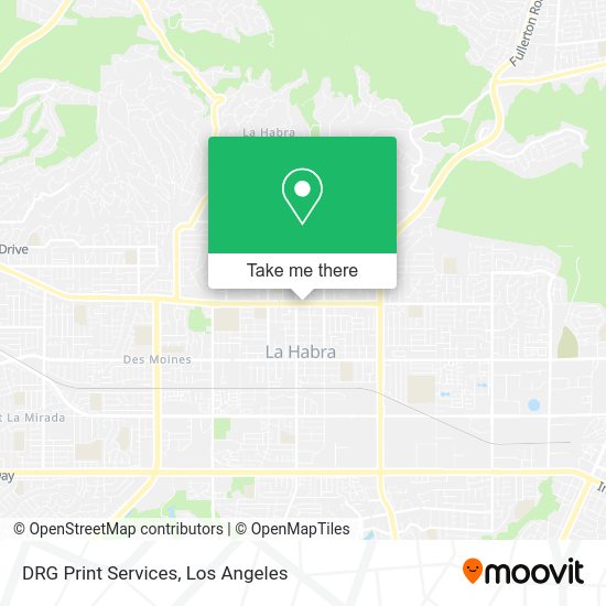 DRG Print Services map