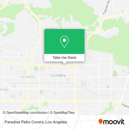 Mapa de Paradise Patio Covers