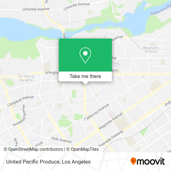 United Pacific Produce map