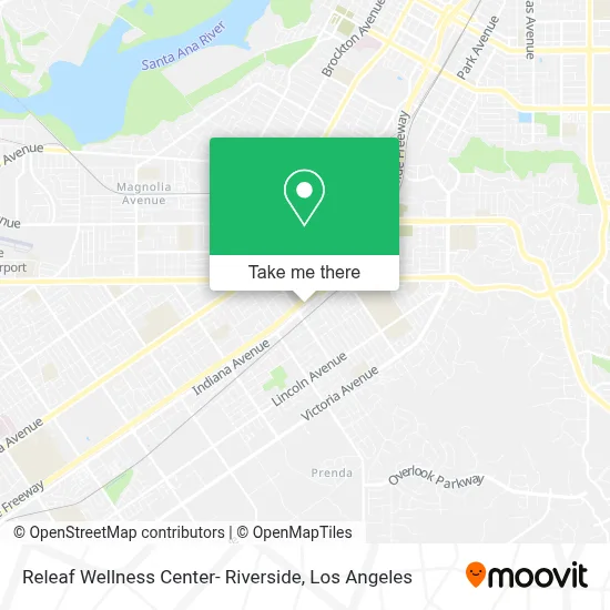 Releaf Wellness Center- Riverside map