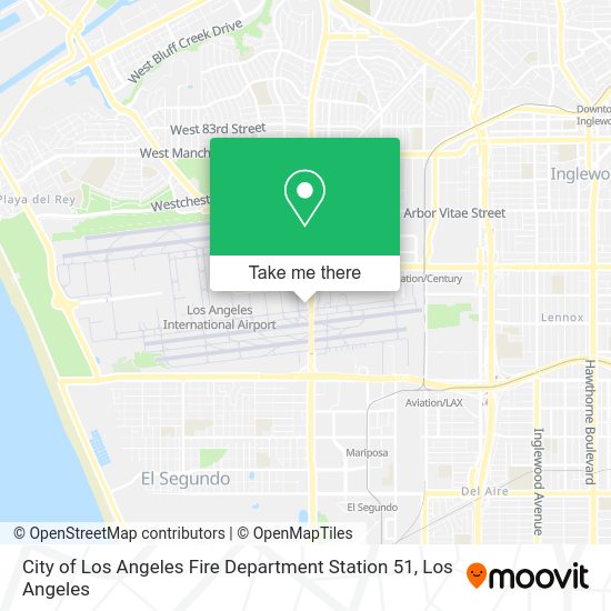 City of Los Angeles Fire Department Station 51 map