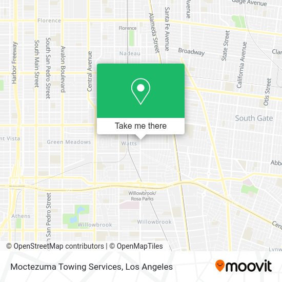 Moctezuma Towing Services map