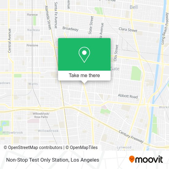 Non-Stop Test Only Station map