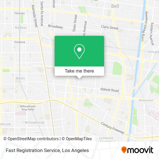 Fast Registration Service map