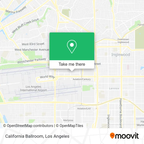 California Ballroom map
