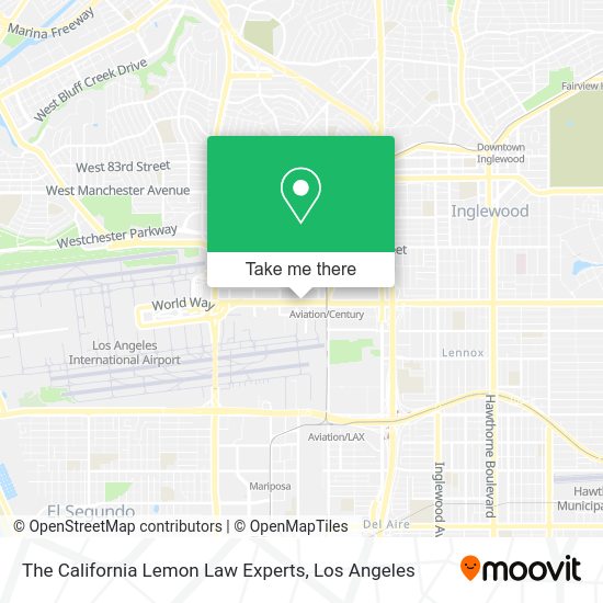 The California Lemon Law Experts map