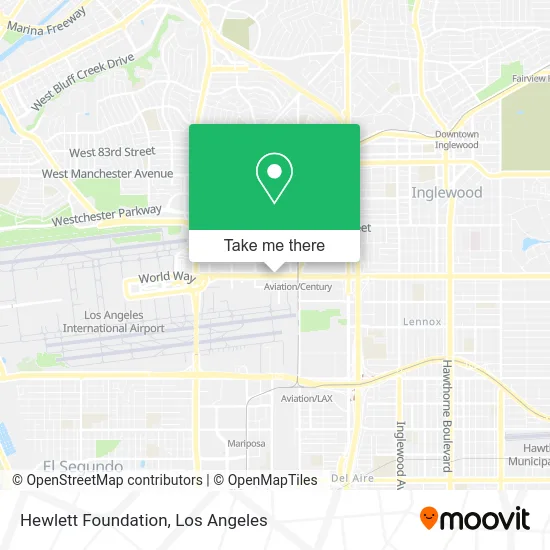 Mapa de Hewlett Foundation