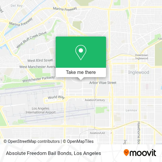 Absolute Freedom Bail Bonds map