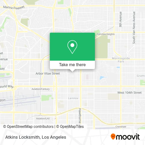 Atkins Locksmith map