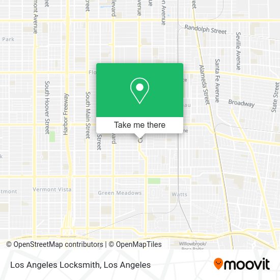 Los Angeles Locksmith map