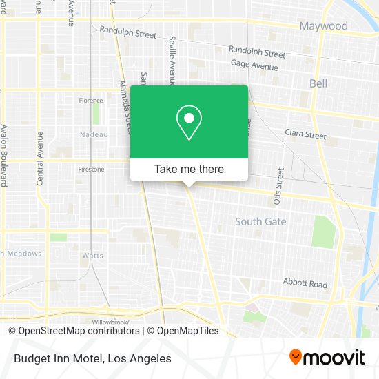 Mapa de Budget Inn Motel