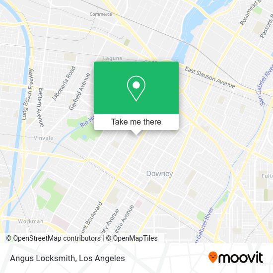 Mapa de Angus Locksmith