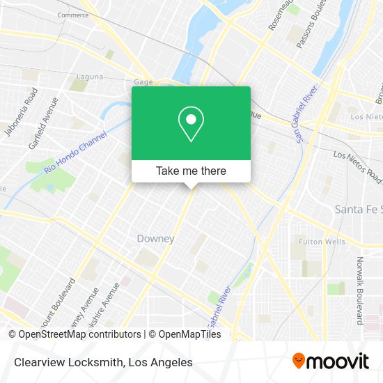 Clearview Locksmith map