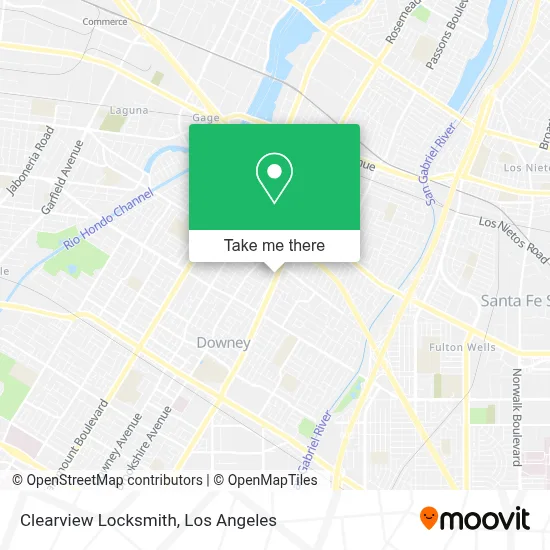 Clearview Locksmith map
