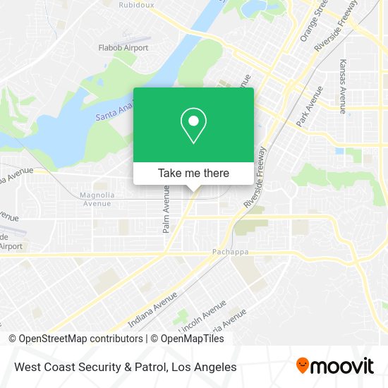 West Coast Security & Patrol map