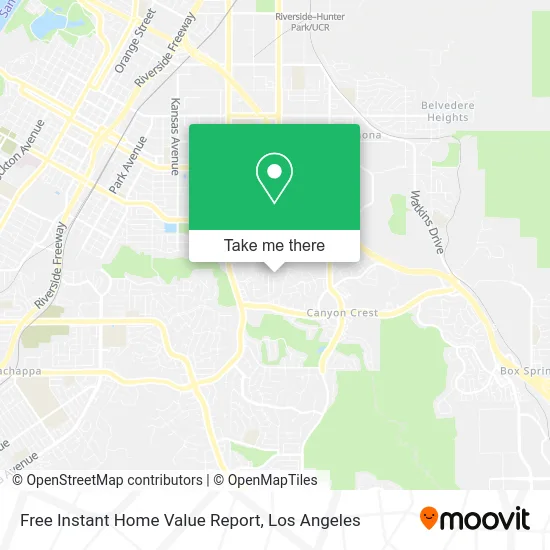 Mapa de Free Instant Home Value Report
