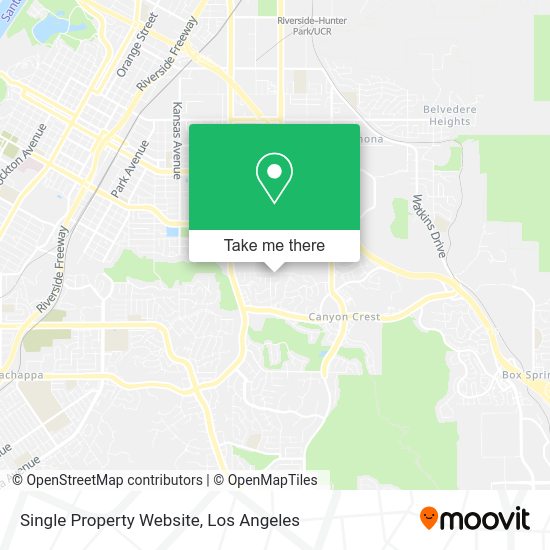 Mapa de Single Property Website