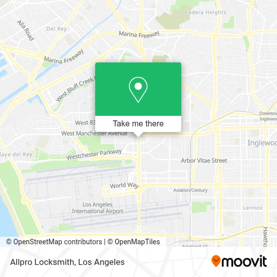 Allpro Locksmith map