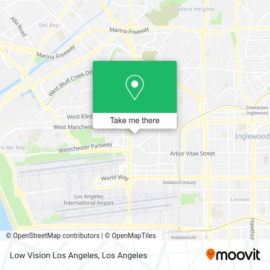 Low Vision Los Angeles map
