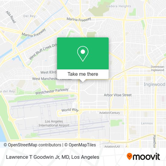 Lawrence T Goodwin Jr, MD map