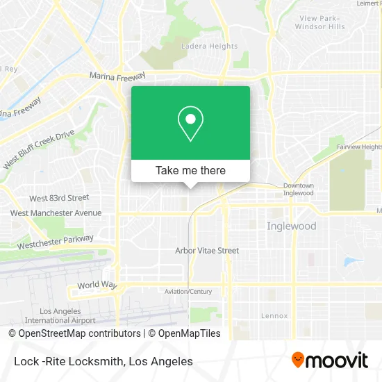 Lock -Rite Locksmith map