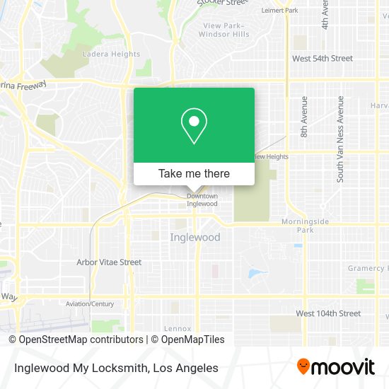 Inglewood My Locksmith map