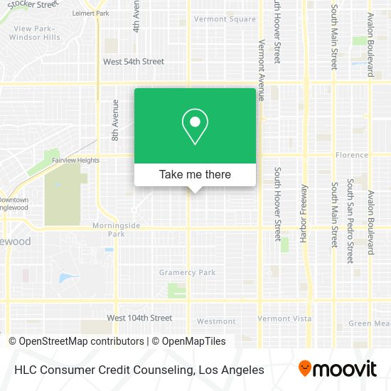 HLC Consumer Credit Counseling map