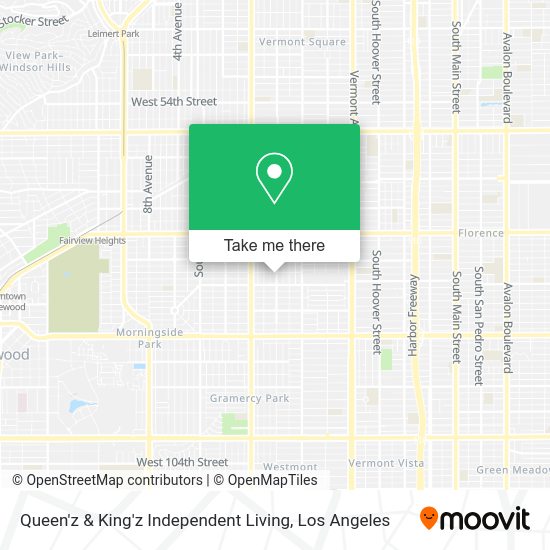 Queen'z & King'z Independent Living map