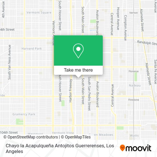 Chayo la Acapulqueña Antojitos Guerrerenses map