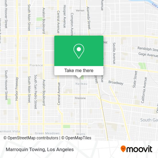 Marroquin Towing map