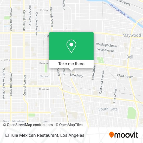Mapa de El Tule Mexican Restaurant