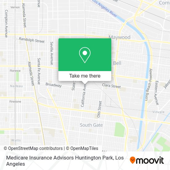 Mapa de Medicare Insurance Advisors Huntington Park