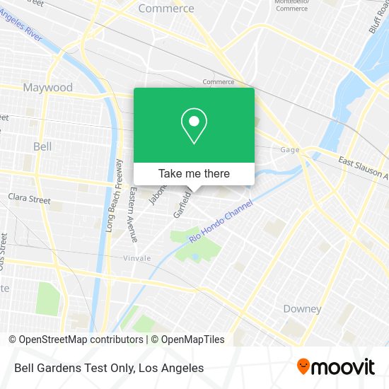 Mapa de Bell Gardens Test Only