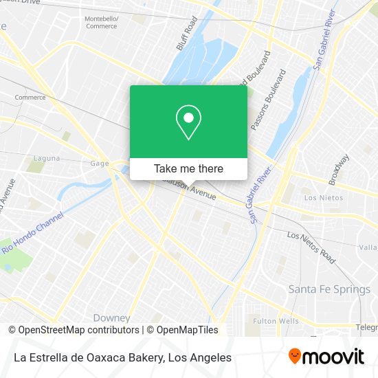 La Estrella de Oaxaca Bakery map