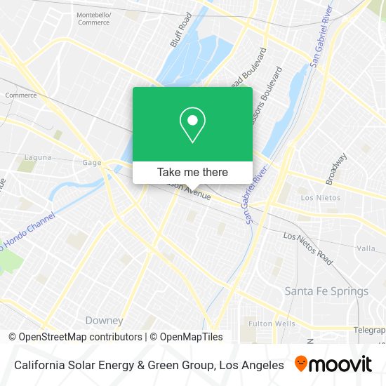 Mapa de California Solar Energy & Green Group