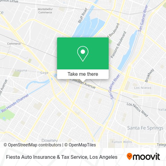 Fiesta Auto Insurance & Tax Service map