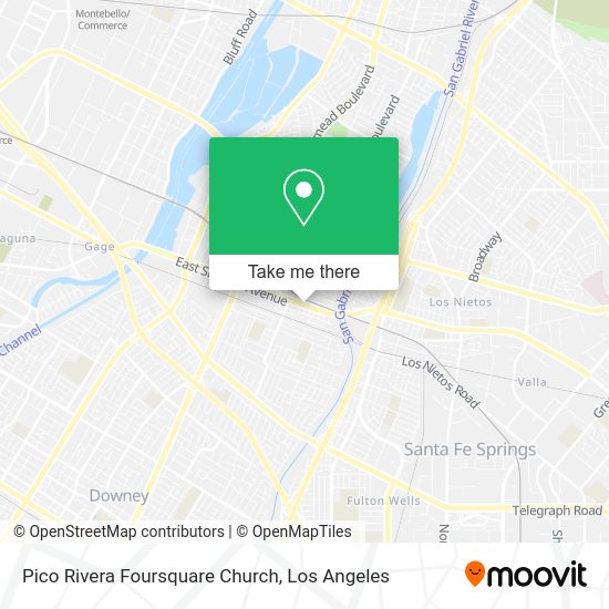 Pico Rivera Foursquare Church map