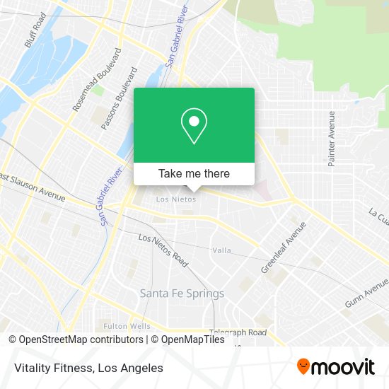 Mapa de Vitality Fitness