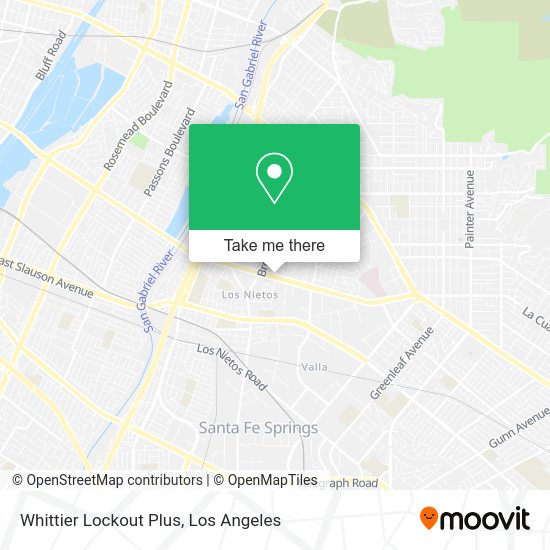Mapa de Whittier Lockout Plus
