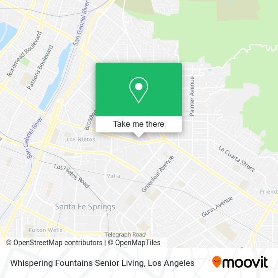 Whispering Fountains Senior Living map