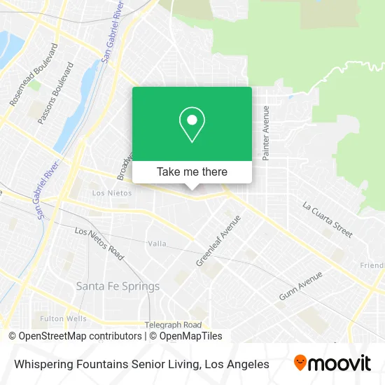 Whispering Fountains Senior Living map