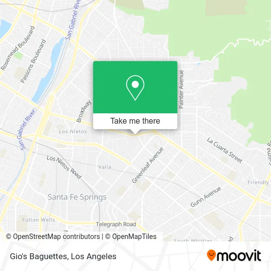 Gio's Baguettes map