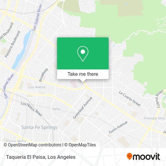 Taquería El Paisa map