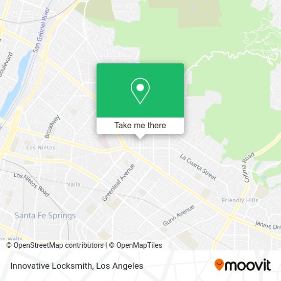 Mapa de Innovative Locksmith