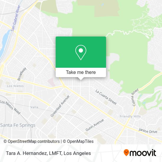 Tara A. Hernandez, LMFT map
