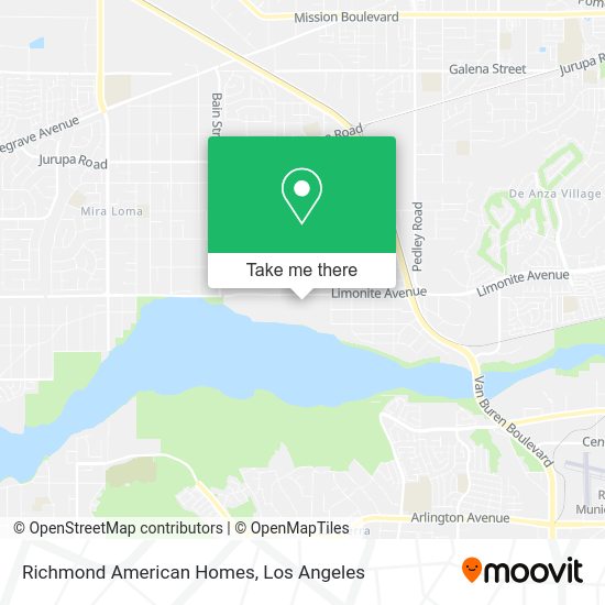 Richmond American Homes map