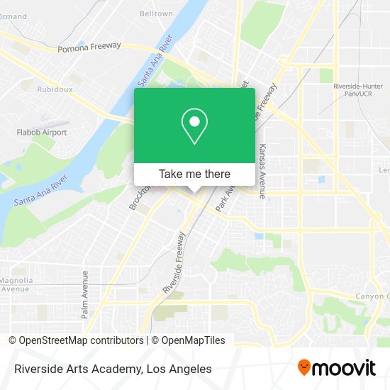 Riverside Arts Academy map