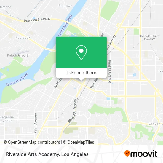 Riverside Arts Academy map