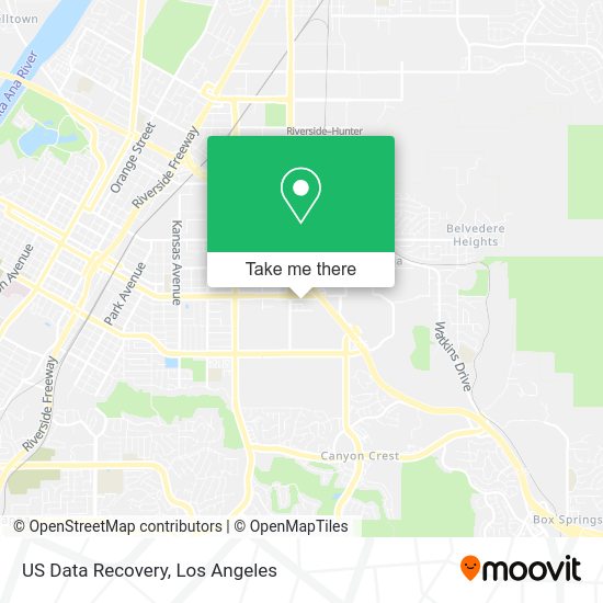 US Data Recovery map